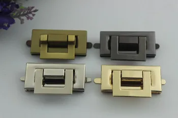 

6pcs/lot 4 kinds of color luggage hardware accessories die casting twist lock mortise lock square lock bag lock