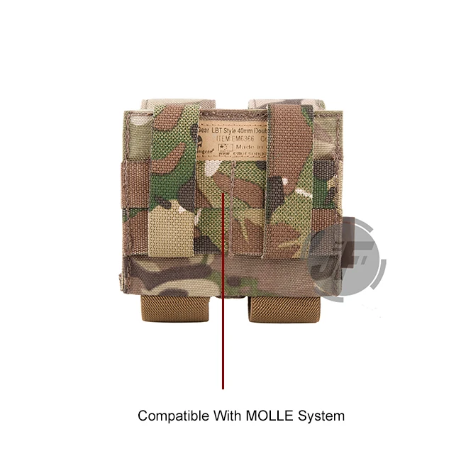 Emerson тактический MOLLE двойной 40 ММ ГРАНАТА МЕШОК Emersongear 9 мм журнал держатель Перевозчик патронов сумка приятели Мультикам MC