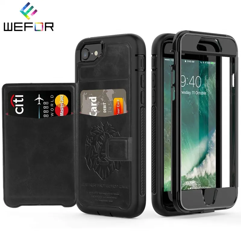 

Luxury Magnetic Flip Wallet Retro Leather Case For iPhone X XR XS Max 6 6S 7 8 Plus Cases Hybrid Tough Slide Card Holder Cover
