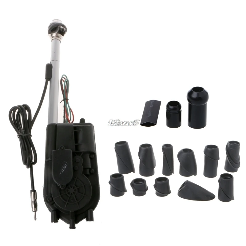 comprar 12 v À Prova D Água Universal Car Auto SUV Ajustável Comprimento Do Cabo de Energia Elétrica Automática de Rádio AM FM Antena New DropShip