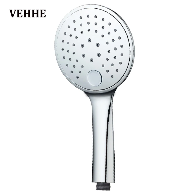 

VEHHE 12cm Panel Water Saving Shower Heads Switch Control 3 Modes High Pressure Hand Hold Bathroom Accessories Spray Nozzle