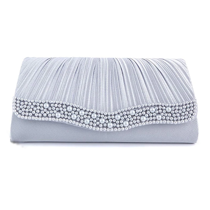 Silver Gray Новинка-женские вечерние свадебные клатчи вечерние сумки - Цвет: Silver Gray