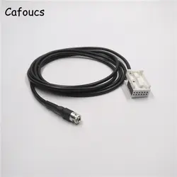 Cafoucs 3.5 мм Автомобильный адаптер AUX аудио кабель для Peugeot 307 308 407 408 507 для Citroen Триумф Sega c2 C5 RD4 aux линии