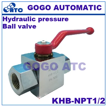 

High quality hydraulic pressure ball valve KHB-NPT1/2 female thread carbon steel high pressure ball valve
