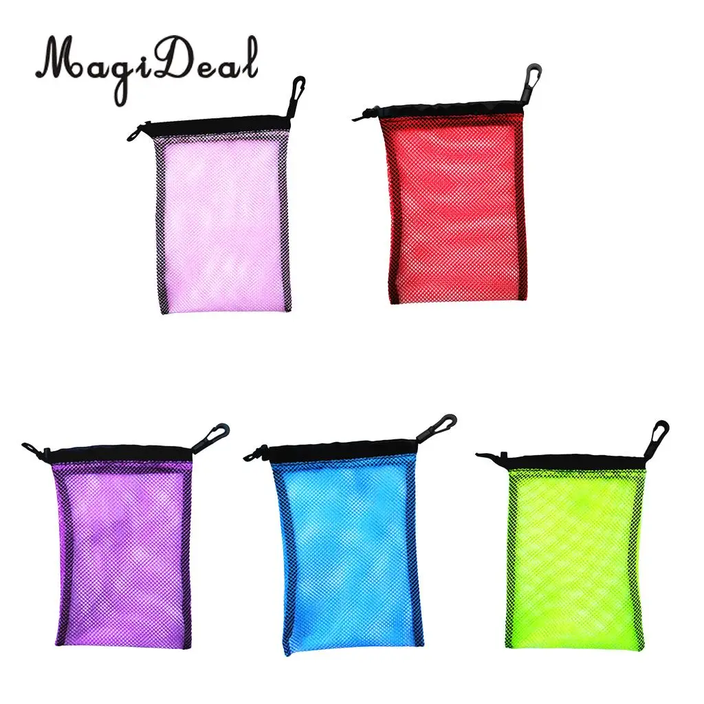 

MagiDeal Water Sport Dive Swimming Drawstring Mesh Bag Storage for Diving Scuba Snorkel Fins Mask Dive Shoes Equipments 5 Colors
