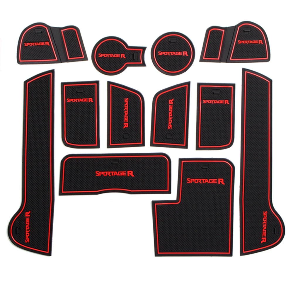 Door Groove Mat For KIA Sportage R 2011 2016 Profile Rubber Anti Slip Mat Non Slip