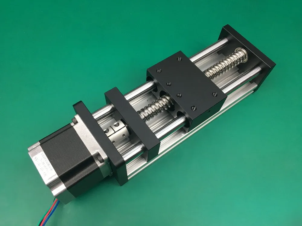 

High Precision CNC GGP 1605 200MM Ball Screw Slide Rail Linear Guide Moving Table Slip-way+ 1Pcs Nema 23 motor 57 Stepper Motor