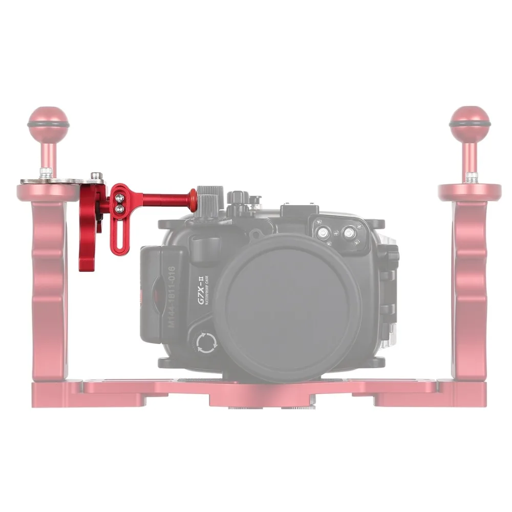 Adaptador de Montagem para Bandeja Caixas à Prova Puluz Obturador Gatilho Extensão Alavanca Estender Subaquática Câmera Mergulho Caixa Dwaterproof Água - Image 5