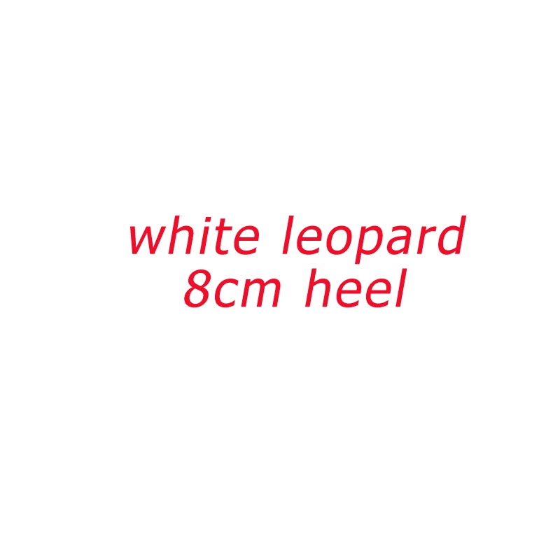 Boussac/женские пикантные туфли-лодочки на высоком каблуке 8 см с леопардовым принтом и острым носком; элегантные женские туфли на среднем каблуке-шпильке; SWB0155 - Цвет: wleopard8