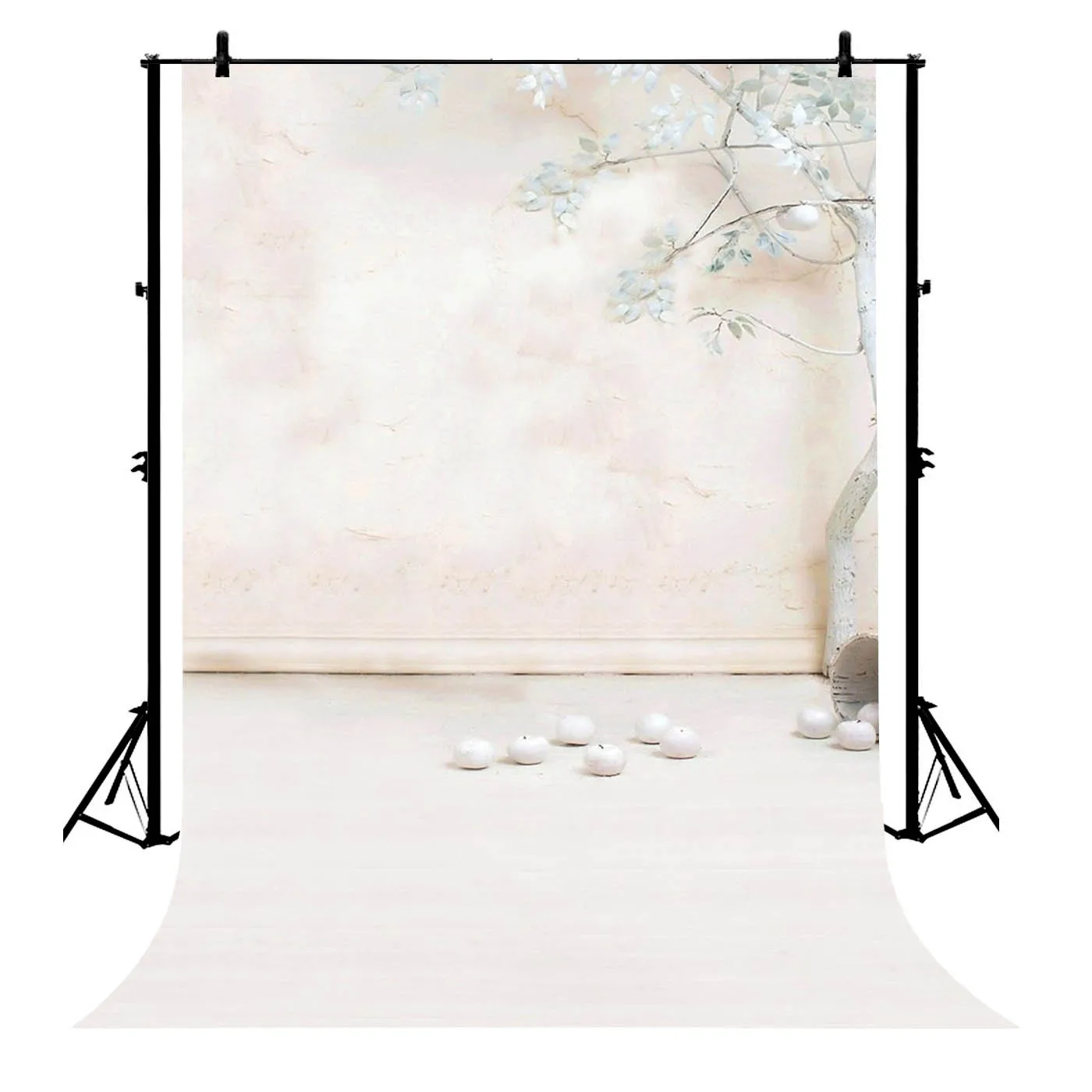

5x7ft Artistic Elegant Apple Tree Fuzzy Wall Floor Plain Polyester Photo Background Portrait Backdrop
