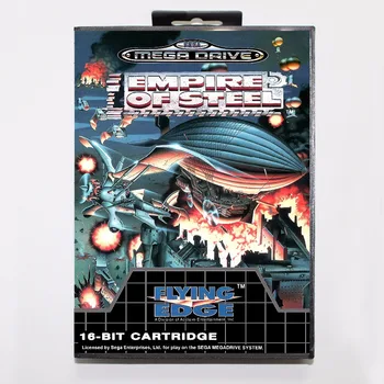 

Steel Empire (aka Empire of Steel) Game Cartridge 16 bit MD Game Card With Retail Box For Sega Mega Drive For Genesis