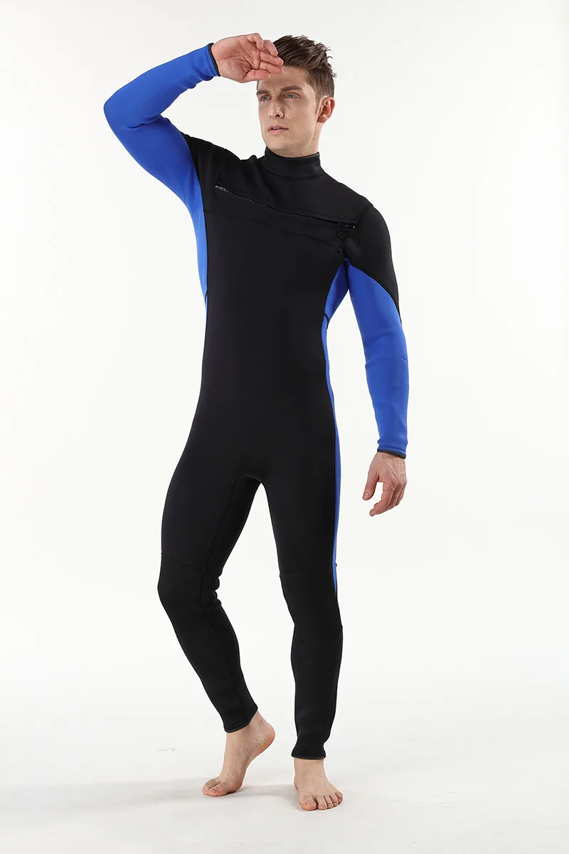 3 мм полный черный Передний открытый молния серфинга костюм для холодной и теплой соединенной мужской Дайвинг костюм