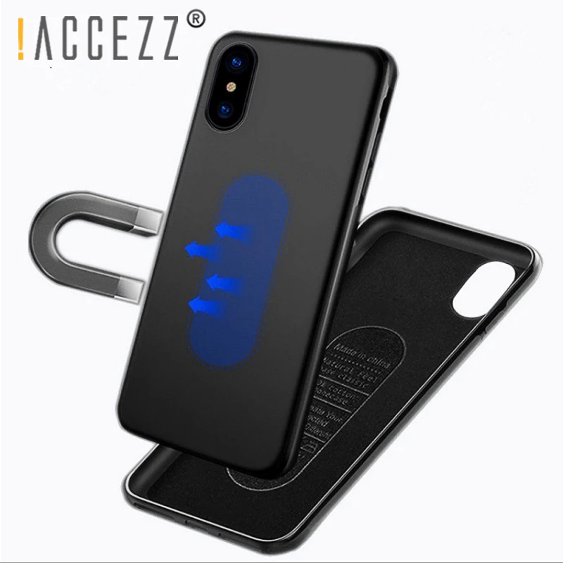 

!ACCEZZ Magnetic Soft TPU Ultra Thin Full Protective Back Cover Case For Apple iPhone X/XS/XR/XS MAX Matte Fundas Shell Coque