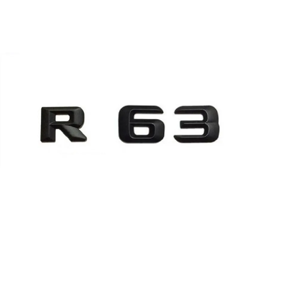 

1 set Matt Black ABS Car Trunk Rear Number Letters Words Badge Emblem Decal Sticker for Mercedes-Benz R63