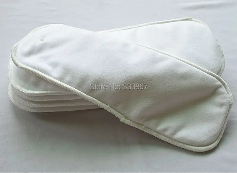 

[Sigzagor]5 Microfleece Microfiber Inserts with Snap Washable Reusable Baby Cloth Diaper Nappy,One Size Diaper Cover 5 Layers