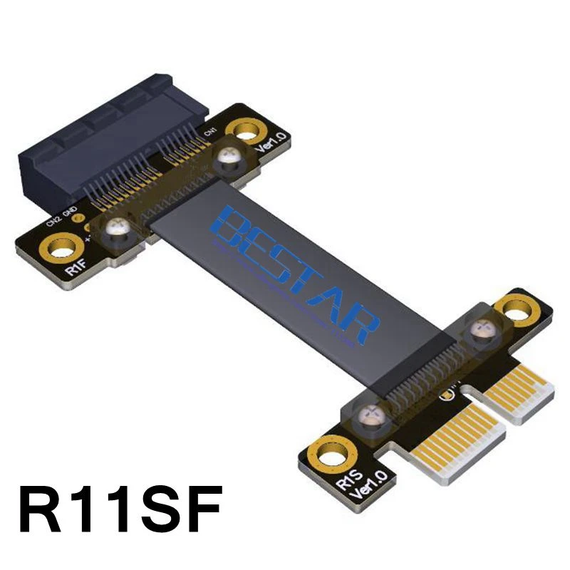 Кабель удлинитель PCIe 3 0x1 PCI Express 1 E 1x Riser card Gen3 8G/bps graphic WLAN WIFI ленточный кабель 2 см