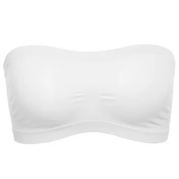 

Breathable Cropped Seamless Basic Strapless Boob Tube Bra Stretch Underwear Top