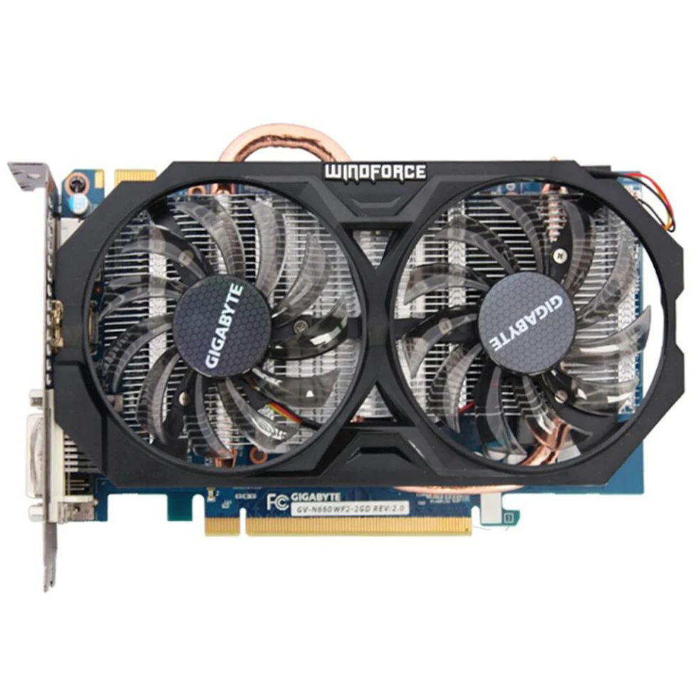 Видеокарты GIGABYTE GTX 660 2 Гб 192Bit GDDR5 для nVIDIA Geforce GTX660 используются карты VGA прочнее, чем GTX 750 TI