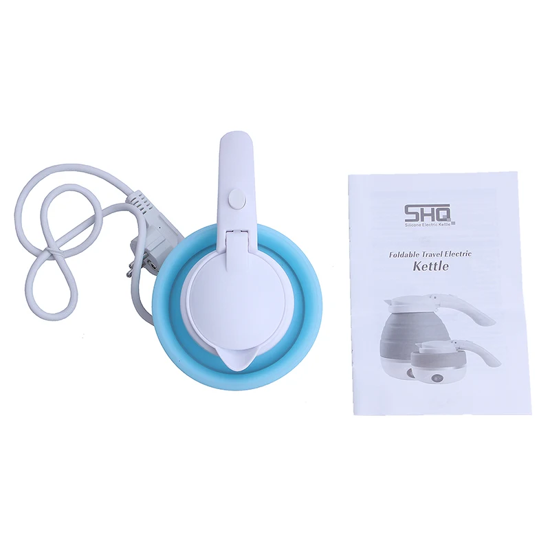 0.75L Electric Kettle Silicone Foldable 680W Portable Travel Camping Water Boiler Adjustable Voltage Home Electric Appliances-