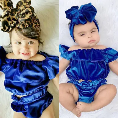 2 шт. бархатные шорты с открытыми плечами|kids baby girl|kids babyclothes girls |