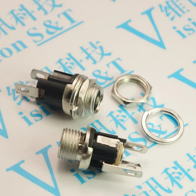 

50PCS Female 2.1mm DC Socket DC Power Plug Panel Mount