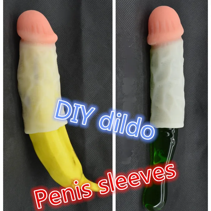 Realistic Penis Sleeves With Glans For Men, Diy Dildos For Women, Sex Products - Pumps and Enlargers pic