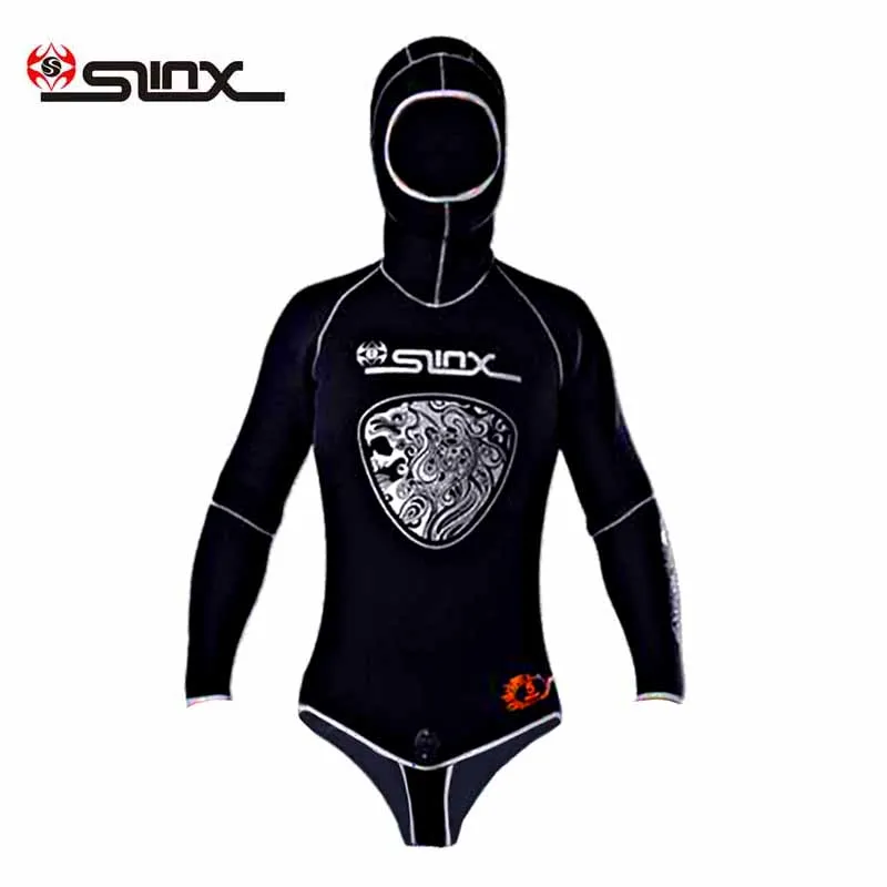 Slinx spearfishing wetsuit jackets top cell with hood wetsuits top neoprene 5mm