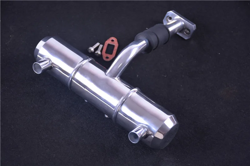 Алюминиевый двунаправленный торцовочно отверстие увеличить мощность выхлопной трубы выхлопная труба для 1/5 масштаба HPI KM ROVAN 5B 5T 5SC