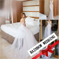 Sexy Mermaid dress vestido de noiva wedding dress 2014 Sexy Sweetheart Satin Sashed Tulle backless dress JV7151