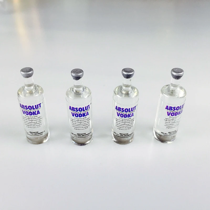 4PCS 1/6 Scale Dollhouse Miniature Wine Bottles Vodka Drinks Model Pretend Play Doll Food for Pullip blyth Doll doll accessories doll clothes doll clothes accessories plush doll accessories doll shoes barbie doll clothes doll eyes doll eyewear accessories doll wigs glass doll eyes