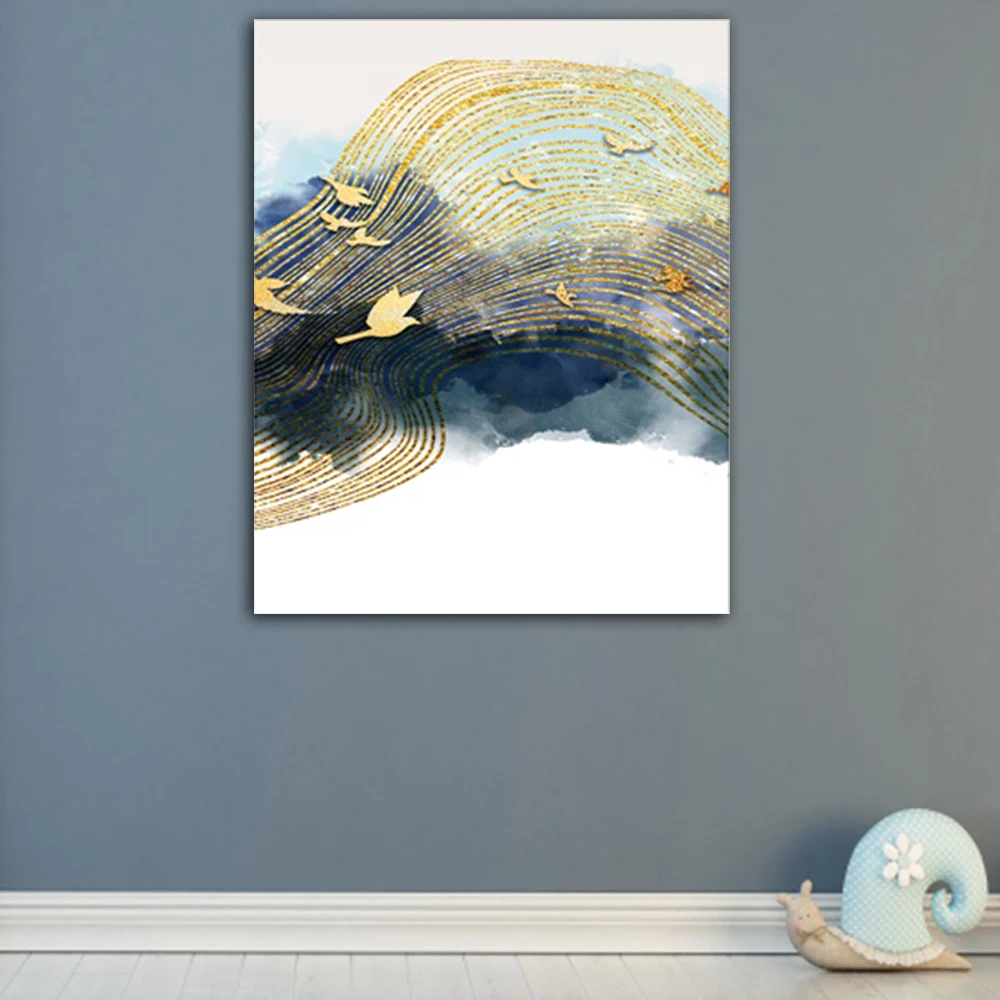 

Natural Landscape Picture Chinese Painting Wall Art Canvas For Home Office Decor Living Room Bedroom Classroom Decoration Poster