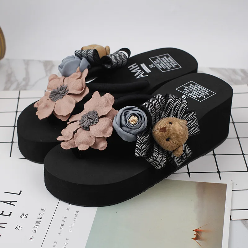 Female Summer Fashion Korean Most Comfortable Womens Slippers Flip Flops Shoes Discount Online 6cm57