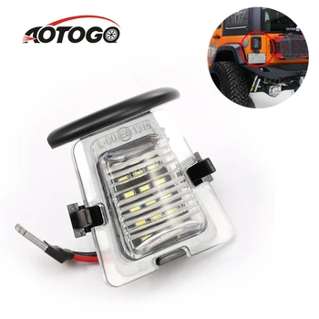 

Led Number License Plate Lights Lamp For Jeep Wrangler JK JKU 2007-2018 Error Free Xenon White Rear Bumper License Plate Light