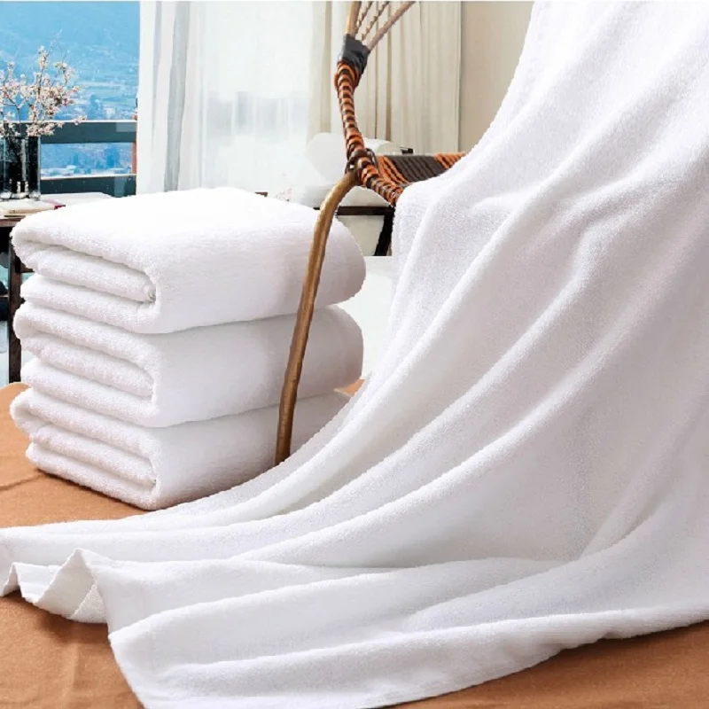 Новое Белое цветное банное полотенце для использования в отеле, также подходит для плавания и летнего пляжного полотенца