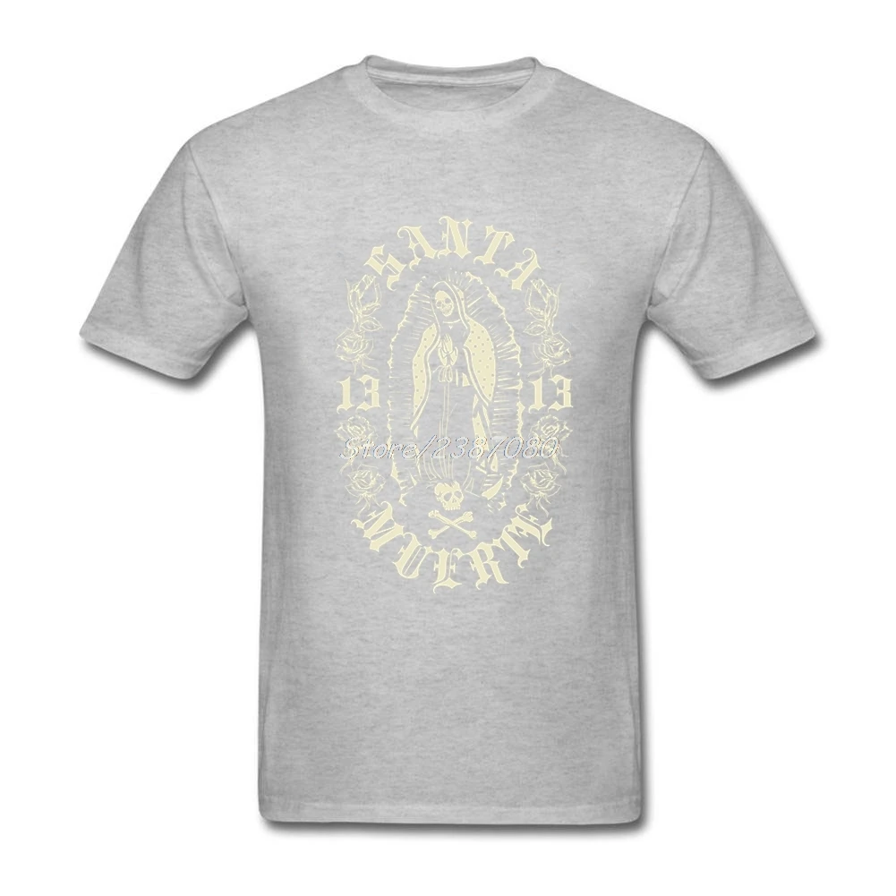 Santa Muerte 13 Футболка XXXL короткий рукав пользовательские футболки популярной
