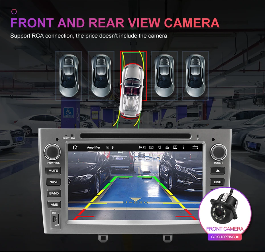 Clearance Isudar H80 Car Multimedia player Android 8.0 2 Din Autoradio For Peugeot 308/408 For Parrot Bluetooth Voice Control DSP GPS DVR 12