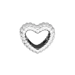 CKK 925 пробы серебро бисера Сердце Шарм оригинальные ювелирные изделия Мода DIY изготовления подходит для браслеты и браслет