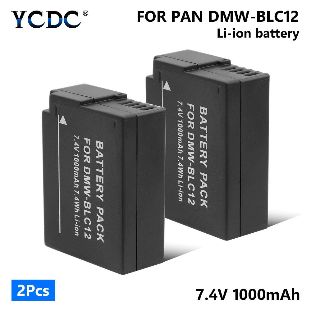 YCDC 2019 новые Батарея DMW BLC12 DMWBLC12 для цифрового фотоаппарата Panasonic DMC FZ1000 G7 G6 G5 GH2