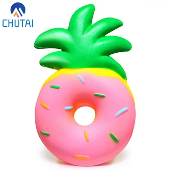 

Jumbo Pineapple Donut Squishy Fruit Squishies Cream Scented Slow Rising Squeeze Toy Baby Kids Party Birthday Fun Gift 15*9.5*4CM