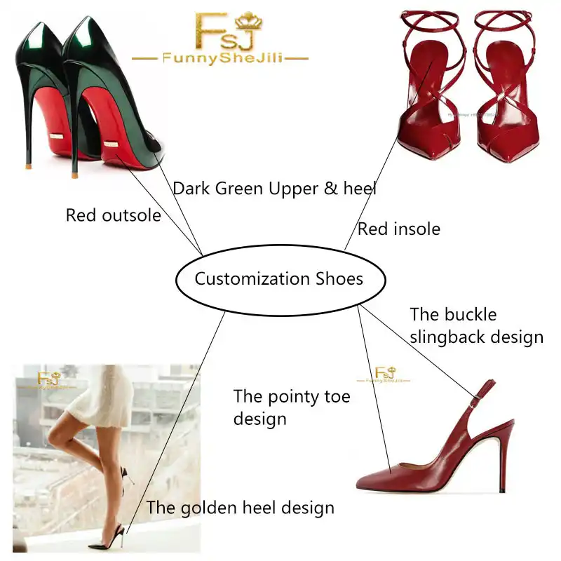 red bottom slingbacks