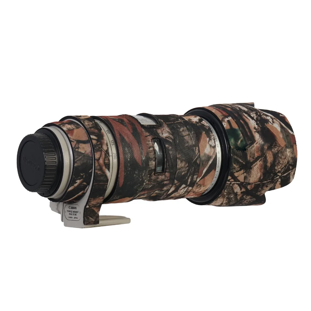 Camo Waterproof Neoprene Camera Lens Protective Coat Cover For Canon 70-200mm F2.8IS lens Rain Case Camouflage Gun Clothing (6)