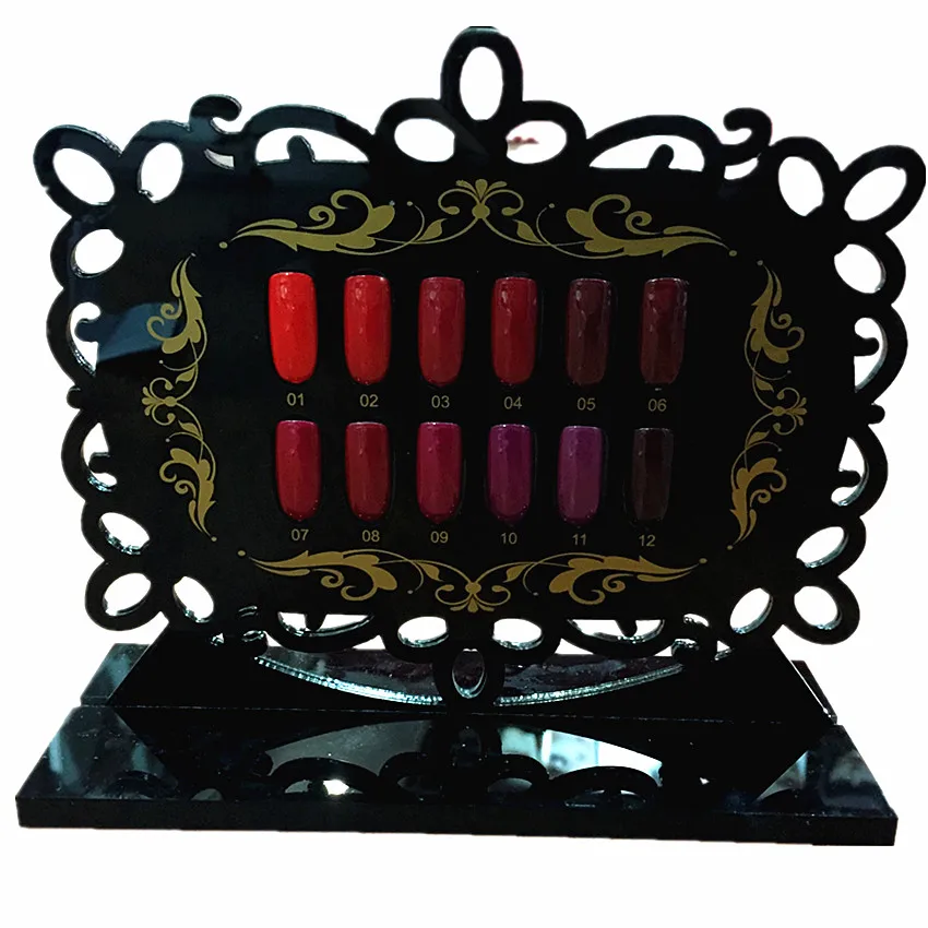 

Double-sided Nail Art Gel Polish Color Card Manicure Nail Display Color Rack Card Boards Nail Tips Display Photo Frame