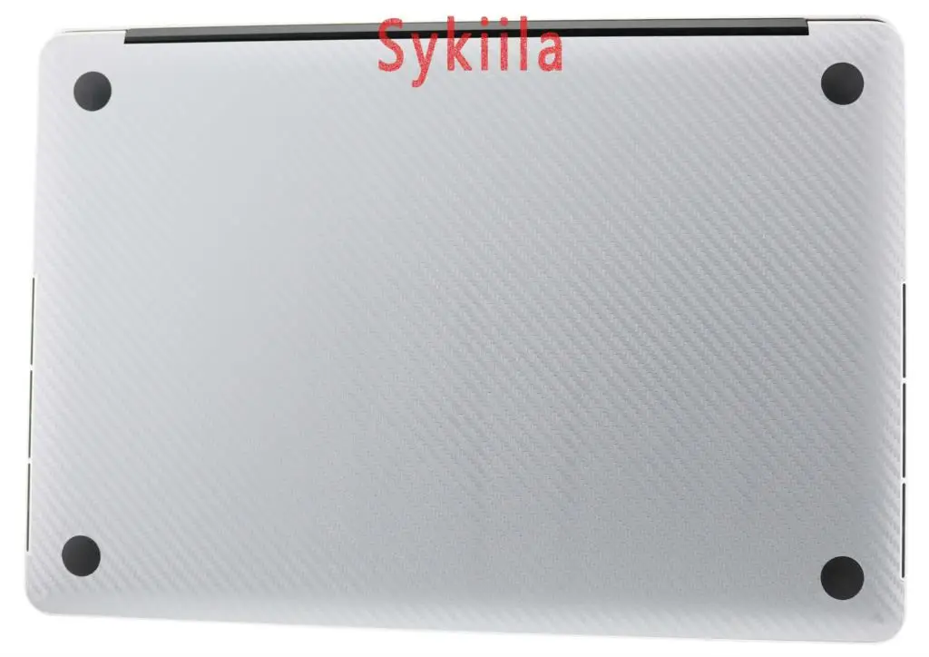 Sykiia для Macbook кожи из углеродного волокна Air 11 13 Pro 13 15 16 retina 12 крышка всего тела Защитная Наклейка Виниловая наклейка серебро