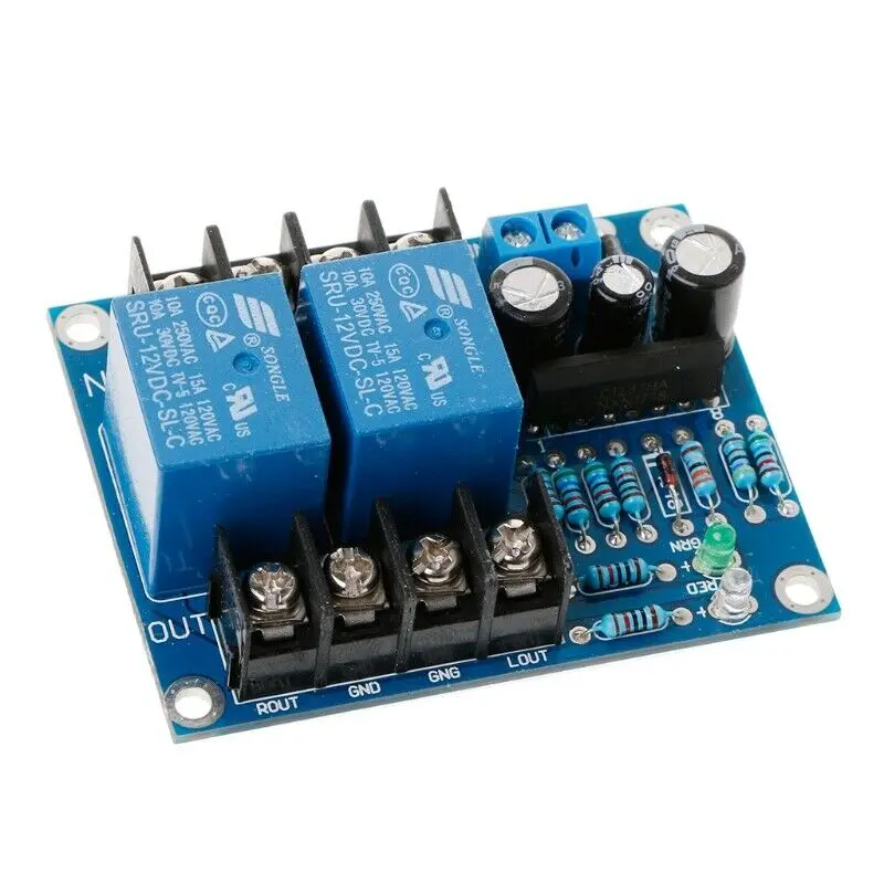 UPC1237 двухканальный динамик защиты печатная плата загрузки DC 12-24V Mute Delay