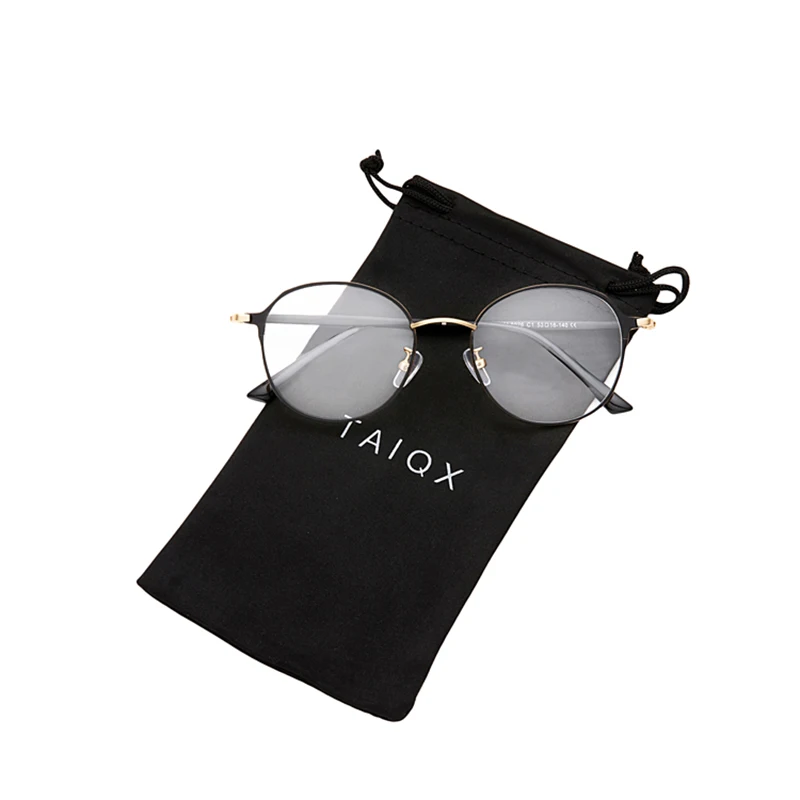 Женские новые модные очки, женские очки, круглая двухцветная оправа, металлическая оправа для близорукости, УФ-оправа