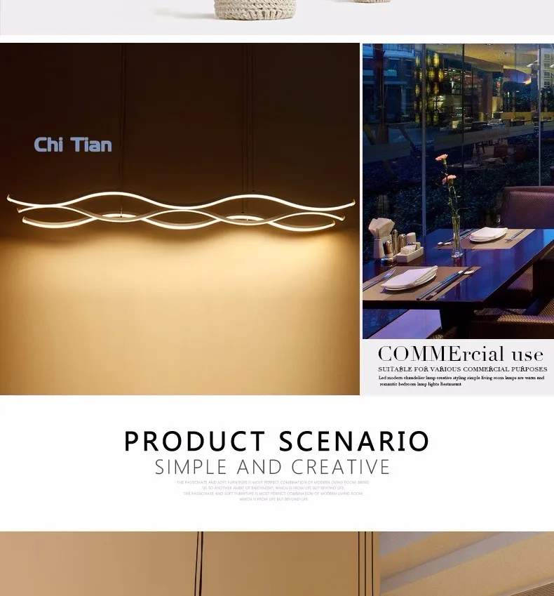 Minimalista e Moderno Luzes para Sala de Jantar Pingente Sala Estar Pendurado Hanglampen Suspensão Luminária Livre Correio Led 19 Minimalista e moderno led pingente luzes para