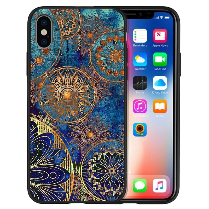 Фламинго мраморный кактус листья Роскошный чехол для телефона Funda iphone 8 7 X XS Max XR 6