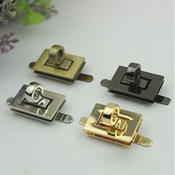 

10 pieces/lot New Luggage hardware accessories diamond Twist lock new female bag hardware lock hardware accessories