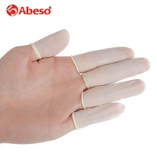 100/1000 шт/партия ABESO антистатические прочные латексные напальчники защитные перчатки противоскользящие для мела электронные пальчиковые cots A7213