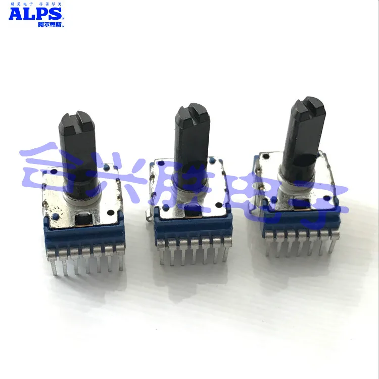 

Japan ALPS vertical RK14 type rotary potentiometer duplex audio volume potentiometer B50K belt midpoint 7 feet